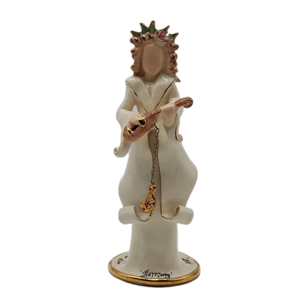 Blue Sky Clayworks Harmony Angel Candle Holder 8.5" Heather Goldminc 9/11/2001
